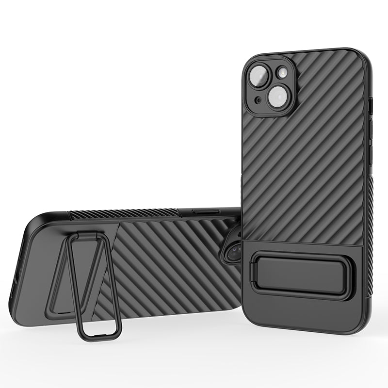 For iPhone 14 Plus Anti-drop Phone Case Kickstand Rugged TPU Cover with Camera Lens Protector For iPhone 14 Plus Anti-drop Phone Case Kickstand Rugged TPU Cover with Camera Lens Protector